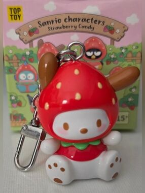 Sanrio Characters Strawberry Candy Series Mini Figures Pendant  "Pochacco"